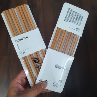 Bộ 4 đôi đũa ăn gỗ sồi Trynfisk IKEA