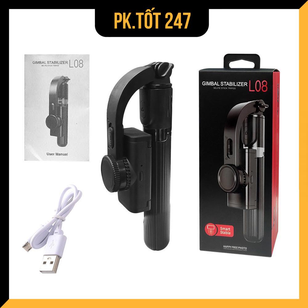 Gậy Chống Rung, Gậy Hỗ Trợ Quay Phim Gimbal Stabilizer L08, Có 3 Chân Đỡ Kèm Nút Bấm BLT Hàng Cao Cấp [BH 12 tháng] | BigBuy360 - bigbuy360.vn