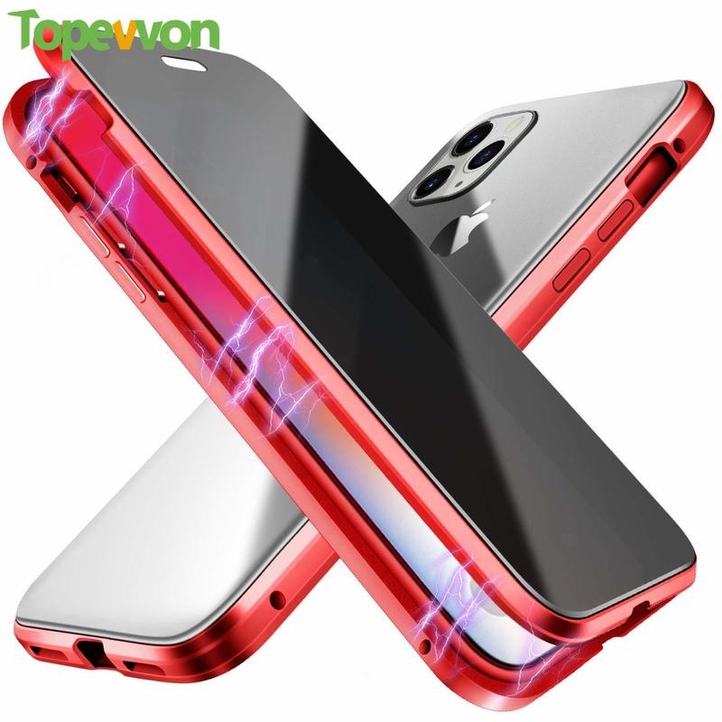 Ốp Lưng Hộp Kính Hút Từ Cho Điện Thoại Samsung Galaxy S8 S9 S10 Plus Note 8 9 10 Pro