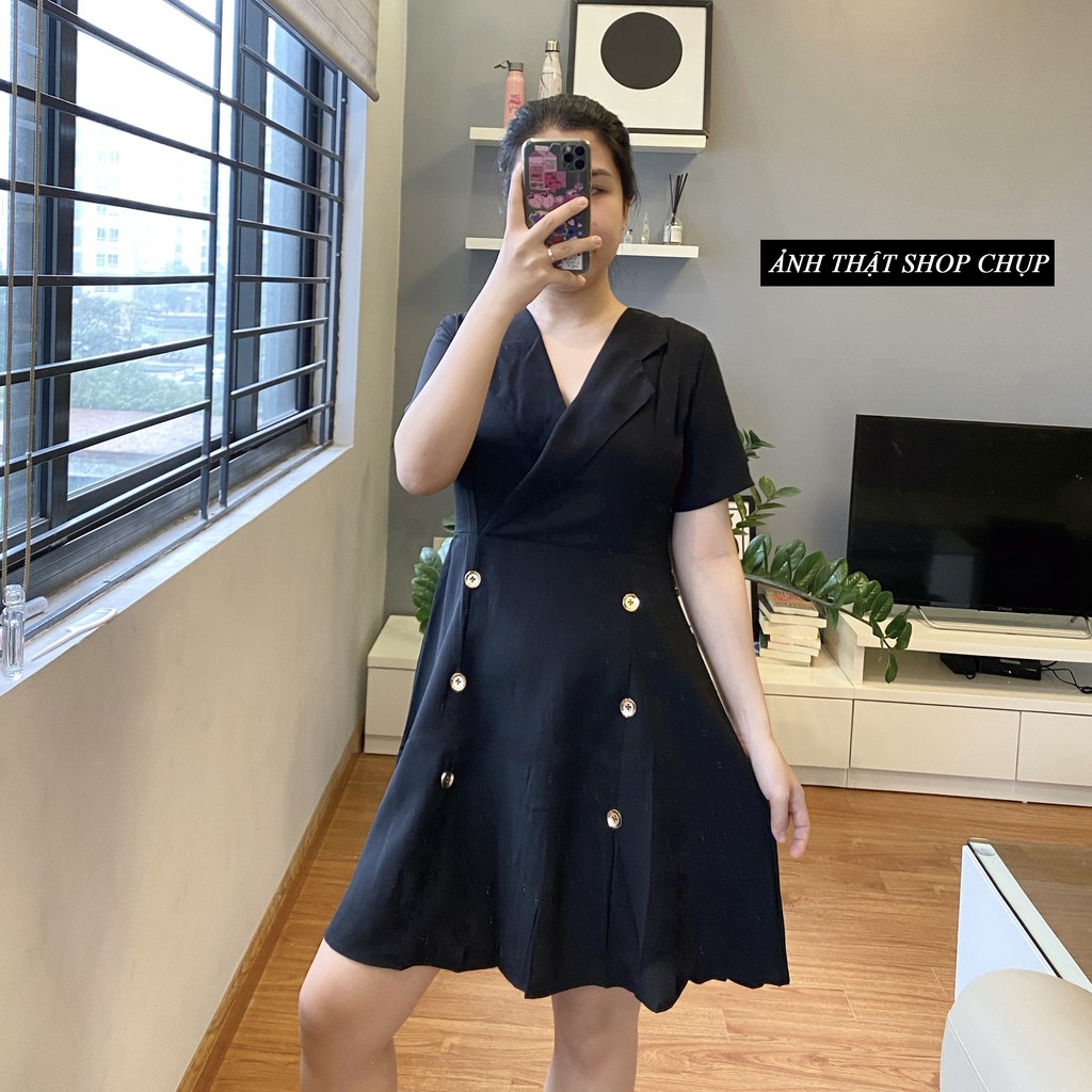 Đầm ⚡️𝐁𝐈𝐆𝐒𝐈𝐙𝐄⚡️ Váy Đen Công Sở Hay Dự Tiệc Đều Xinh | BigBuy360 - bigbuy360.vn