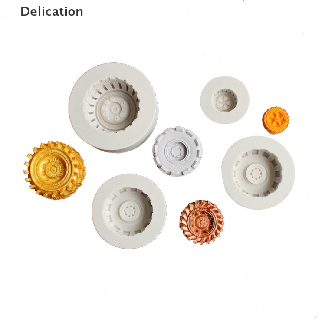 Khuôn Silicone Làm Bánh Hình Bánh Xe Độc Đáo Tiện Dụng DIY