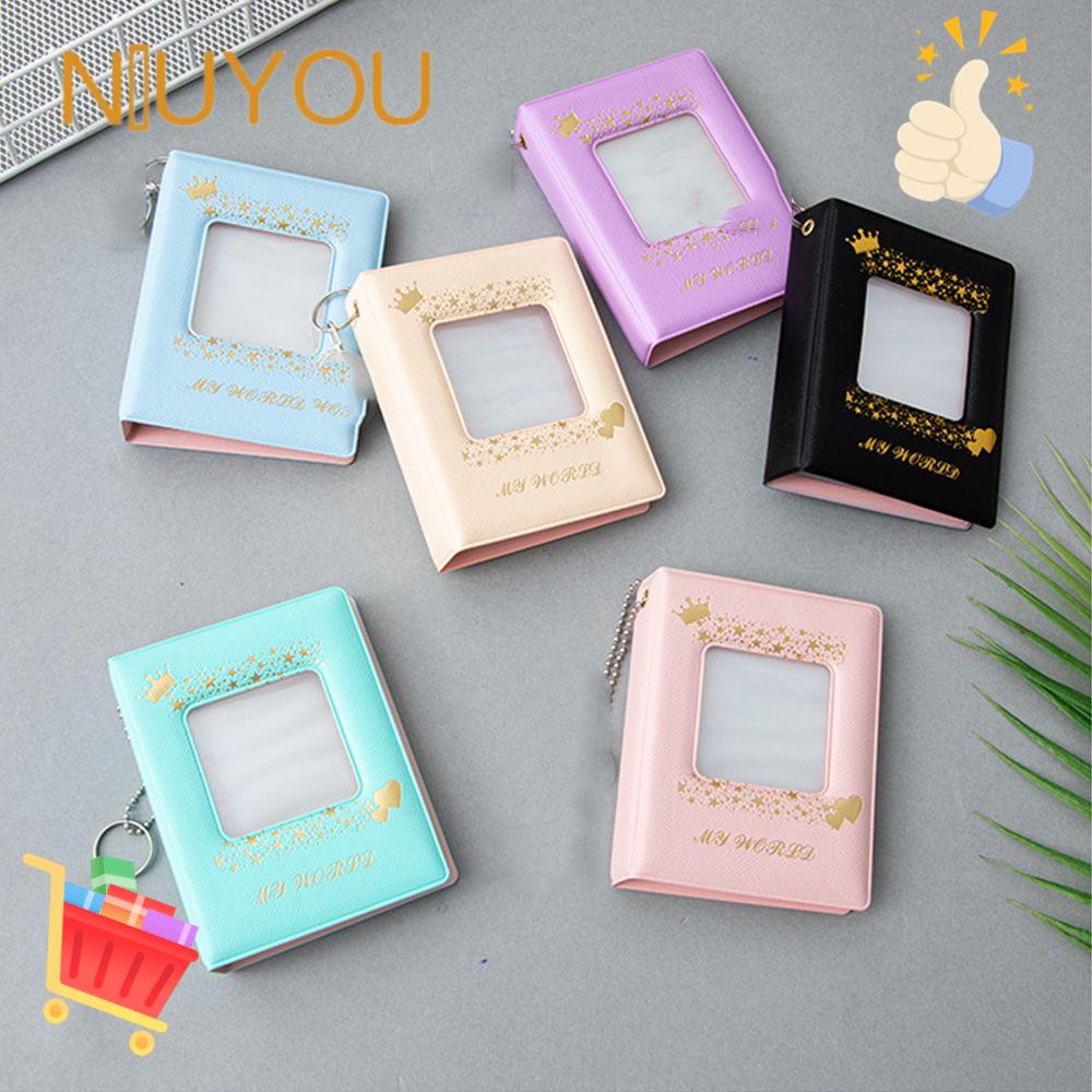 Bìa album đựng 32 ảnh thẻ Kpop sưu tầm/danh thiếp 3 inch dạng vuông