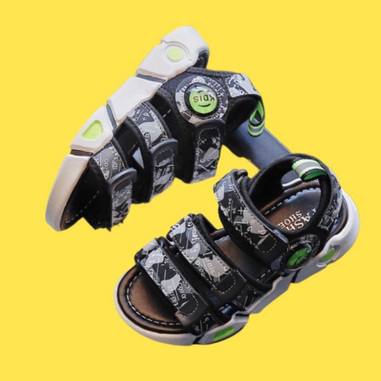 ⚡️[Cực chất] Dép sandal bé trai siêu nhẹ, Sandal UNISEX- Xăng đan quai hậu bé trai 3 quai cá tính  1-6 tuổi