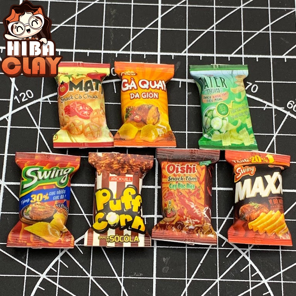 Snack 001 Minifood trang trí mô hình, đồ ăn mini mô hình cho búp bê