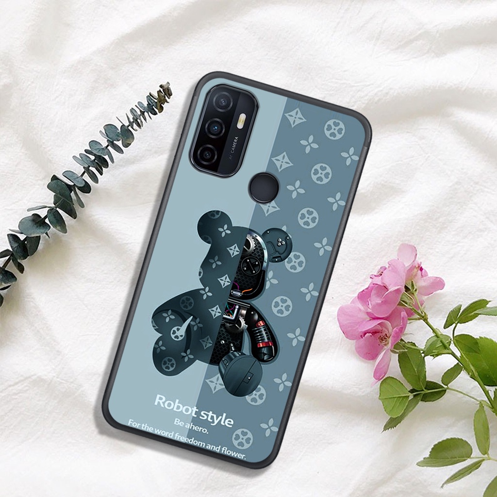 [HOT]ỐP OPPO OPPO A52 - A92 - A53 - A15  , In Hình Gấu Robot họa tiết L-V màu sắc cực đẹp.