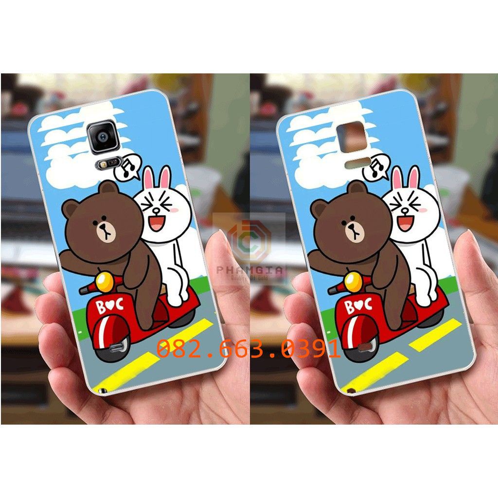 Ốp lưng Samsung Note 4 dẻo in hình dễ thương(P1)