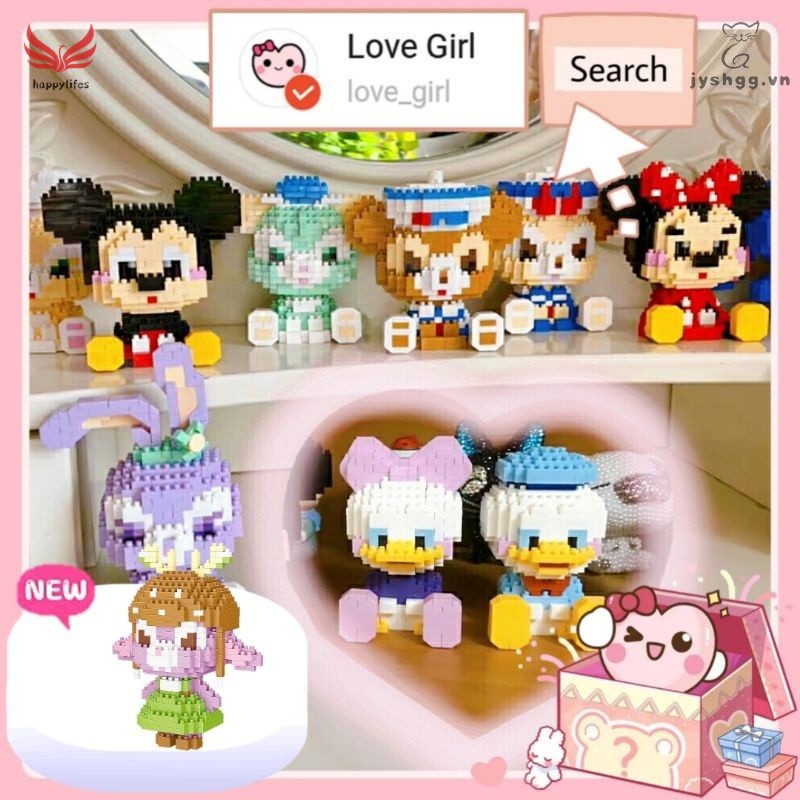 Đồ chơi lắp ráp LEGO mini 3D hoạt hình mô hình lắp ráp LBOYU cute dễ thương quà tặng