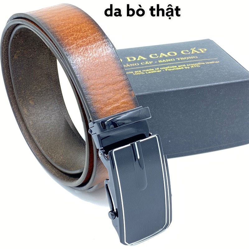 Thắt Lưng Nam Dây Nịt Cao Cấp Da Bò Thật Khóa Lăn Bản 3,5 Cm TL01 🔥
