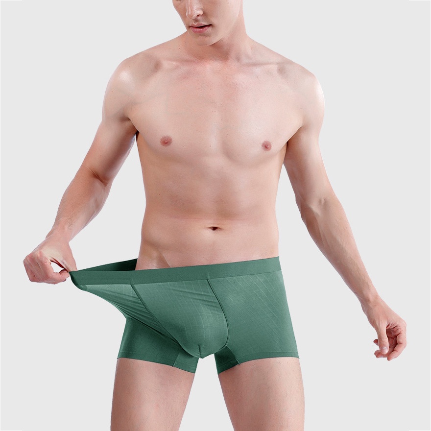 Sịp đùi- Quần Lót Nam Boxer Băng Lụa Kháng Khuẩn Siêu Thoáng Khí K118