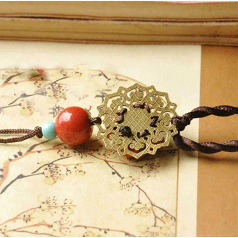 Vòng cổ gốm hoa sen cách điệu sang trọng VGOM70