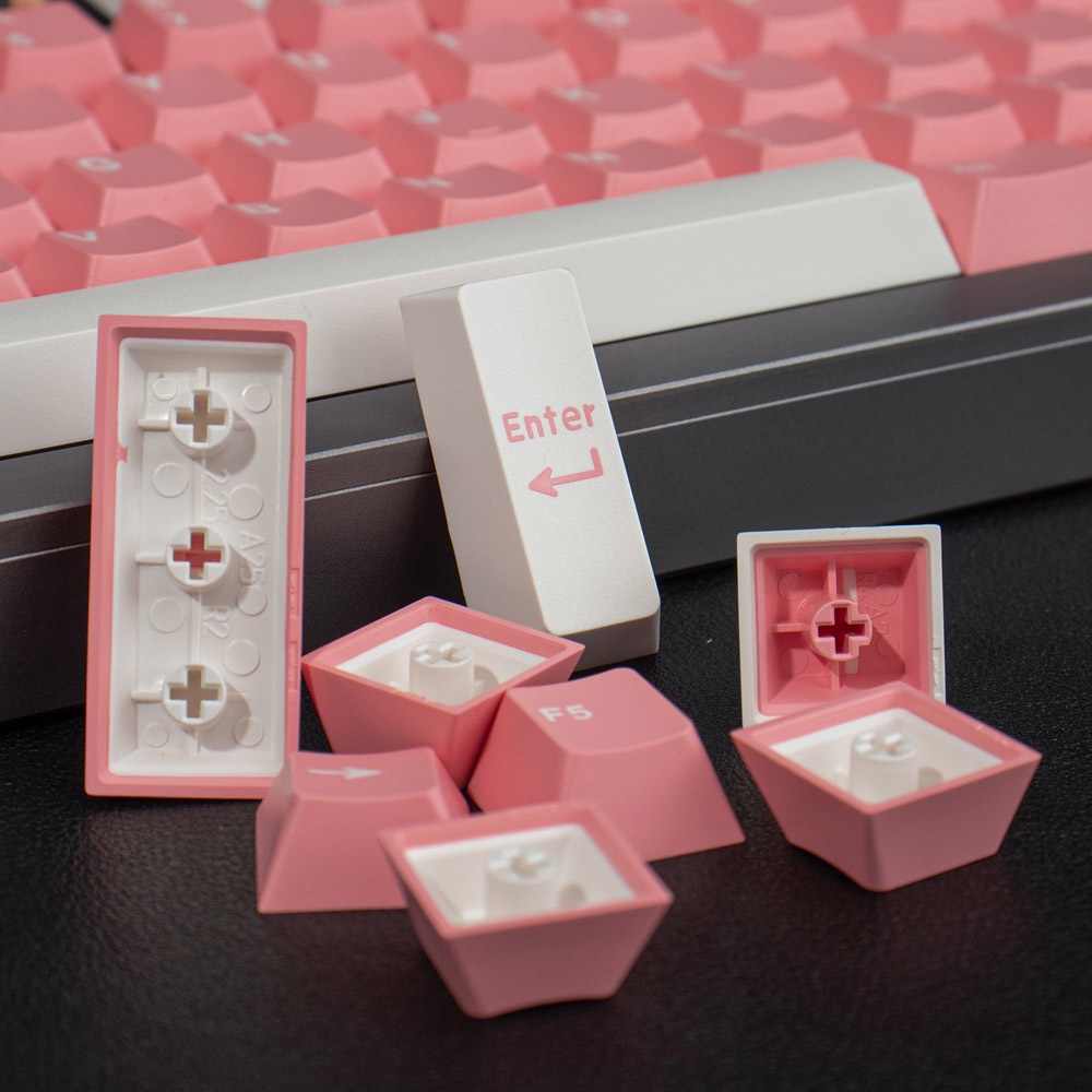 Bàn Phím Cơ 171 Phím Họa Tiết Hoa Anh Đào Cho Cherry MX Gateron Kailh