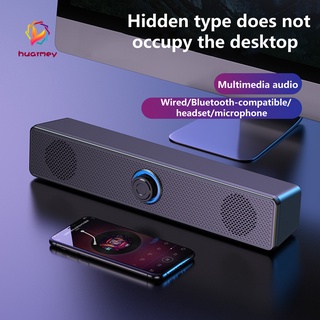 Loa Bluetooth 5.0 âm thanh siêu trầm huarmey có dây cho máy tính