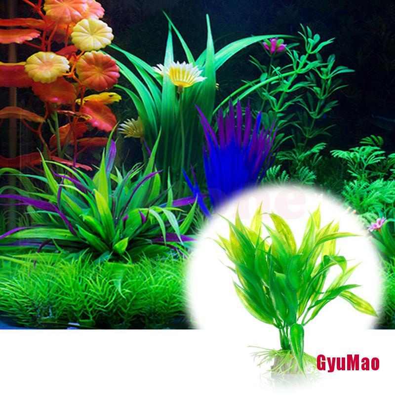 Cây Thủy Sinh Nhân Tạo Cao 15cm Dùng Để Trang Trí Bể Cá Cảnh Độc Đáo