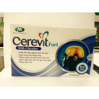 CEREVIT FORT (COENZYM Q10-NATTOKINATE)-BỔ NÃO TUẦN HOÀN MÁU NÃO-HOẶT HUYẾT DƯỠNG NÃO-NGỦ NGON TỐT CHO TIM MẠCH