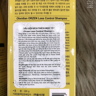 Dầu gội kích thích mọc tóc Orzen Obsidian 320ml
