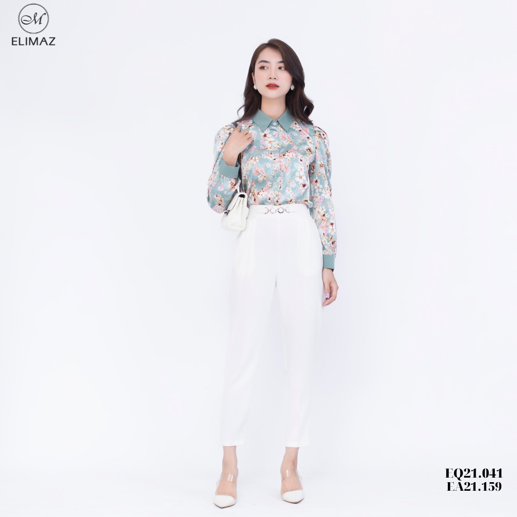 Áo sơ mi nữ công sở Elimaz hoa xuyến chi EA21.159
