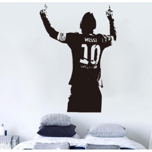 Decal trang trí dán tường hình Messi