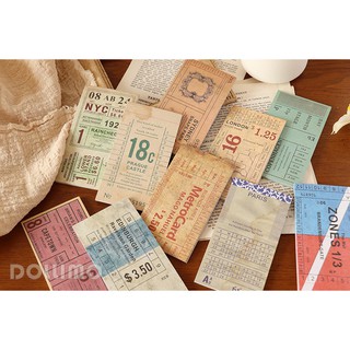 Giấy note travel ticket cổ