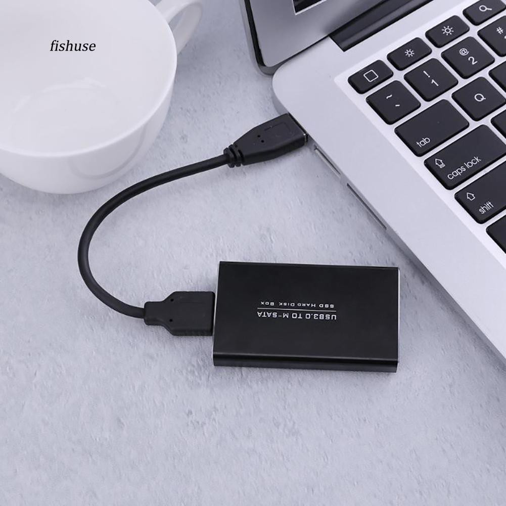 Hộp chuyển đổi ổ cứng SSD fhue MSATA sang USB 3.0 đa năng