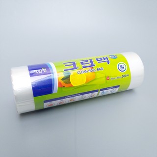 Cuộn 500 túi nilon đựng thực phẩm HDPE Hàn Quốc CLEANWRAP 25*35 cm - Larva Store