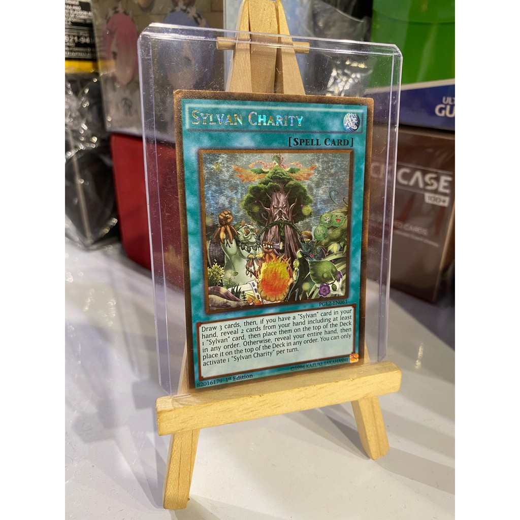 [ Dưa Hấu Yugioh ] Lá bài thẻ bài Sylvan Charity – Gold Rare - Tặng bọc bài nhựa bảo quản