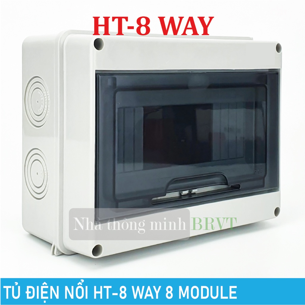 Tủ điện HT-8 WAY  chống nước, chống bụi – Tủ điện lắp nổi, Tủ điện nhựa