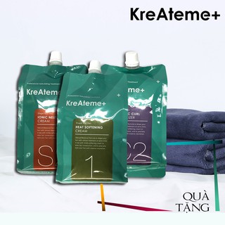 Kem uốn tóc ép tóc Dập 𝐊𝐫𝐞𝐀𝐭𝐞𝐦𝐞 970g cho Salon