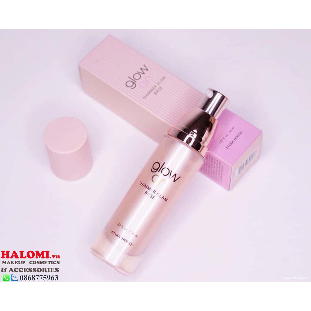 Kem lót Glow On bắt sáng lót bóng Hàn chính hãng HALOMI gồm 3 tone màu