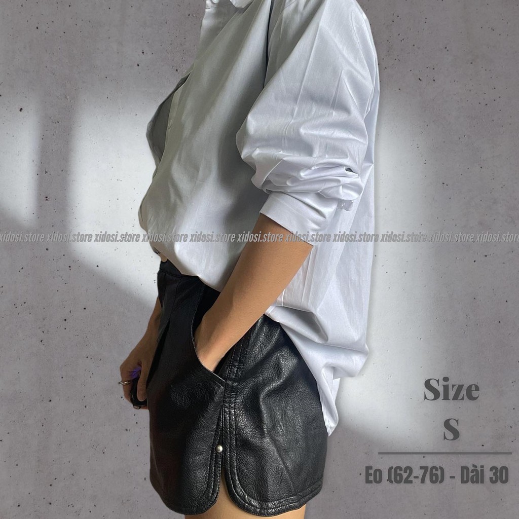 M034- Chân váy da/ Quần đùi siêu hot cho mua thu đông