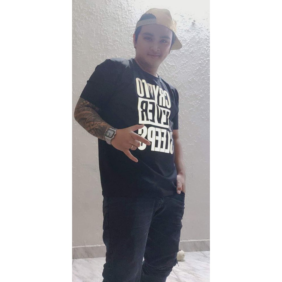 Áo Crypto Never Sleeps  BTC, Ethereum ETH, Binance BNB, Polkadot DOT, Near, Solana SOL, Celo, Crypto, HODL