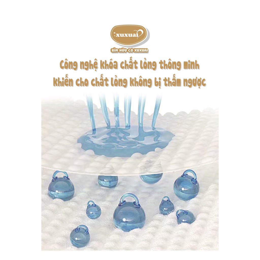 Bỉm XUXUAI Hữu cơ cao cấp nội địa Trung quần, dán size S68/M60/M50/L48/XL44/XXL42