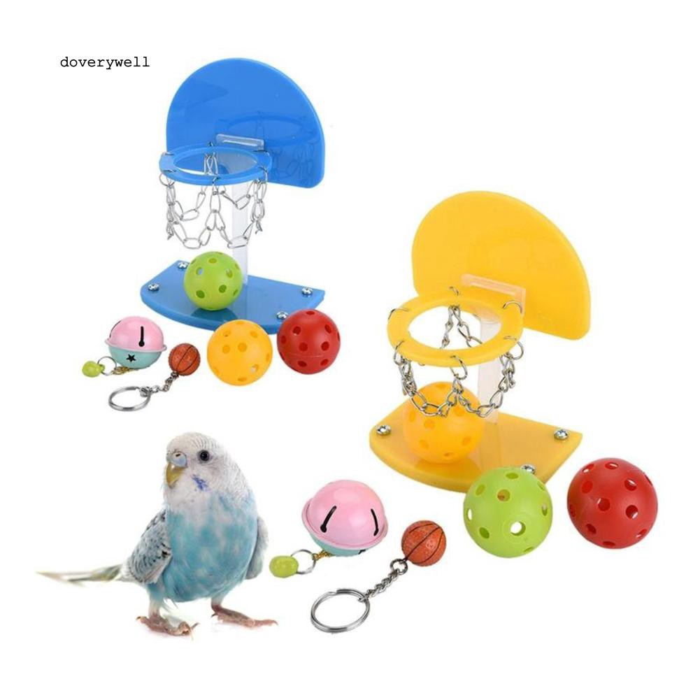 Đồ chơi bóng rổ mini cho vẹt
