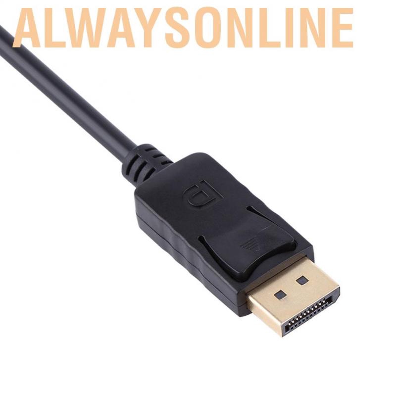 Alwaysonline DP Displayport Male to HDMI Female Cable Adapter - intl