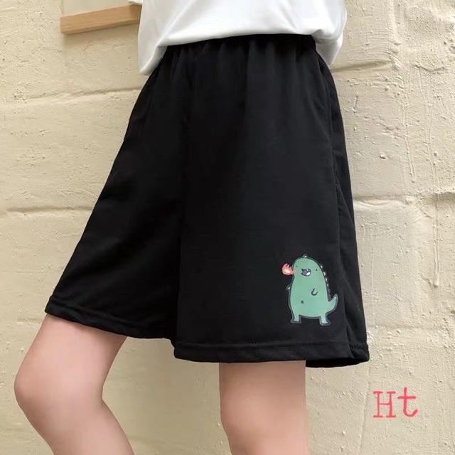 Quần ngố Khủng long phun lửa In 5D H2A377