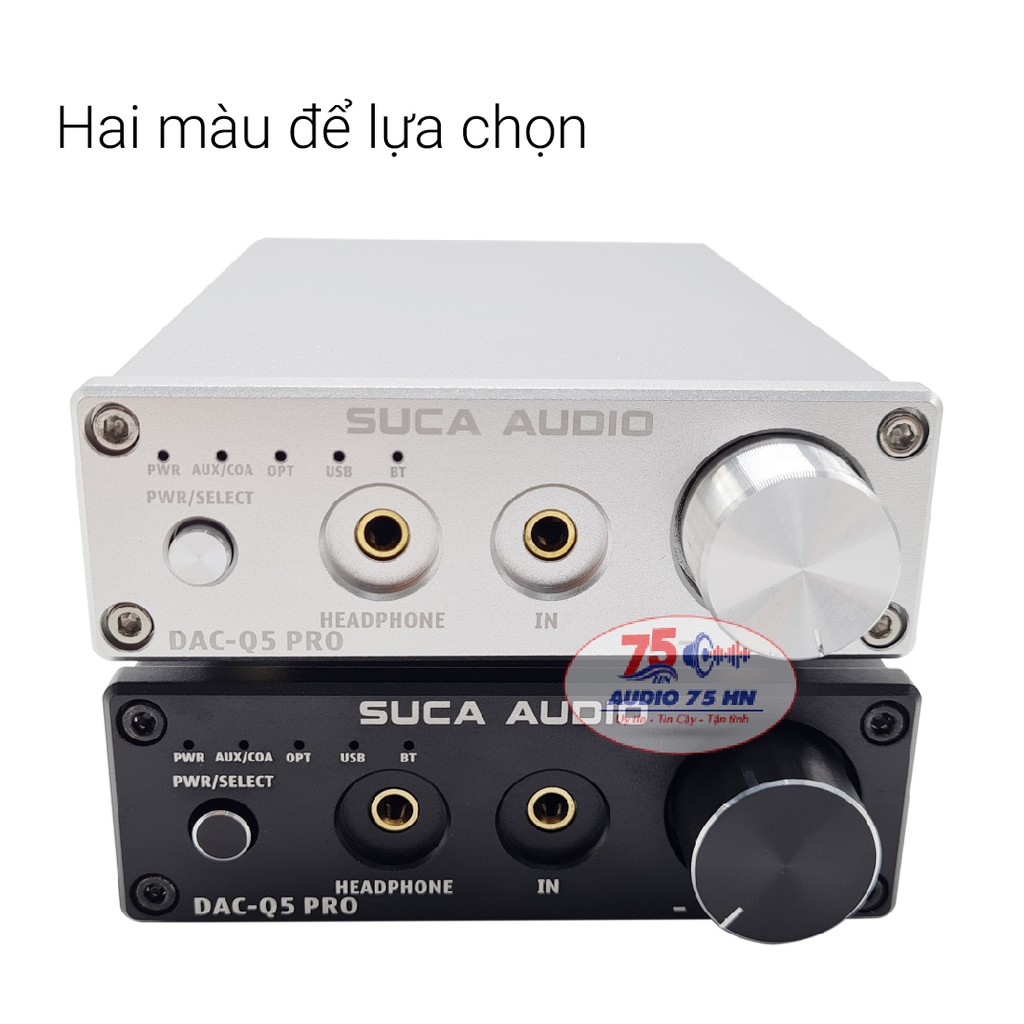 [Mã ELMS4 giảm 7% đơn 500K] Bộ giải Mã âm Thanh DAC SUCA Q5 Pro V2 Bluetooth 5.0 aptX - DAC Q5 PRO ( Tặng dây AV Ugreen)