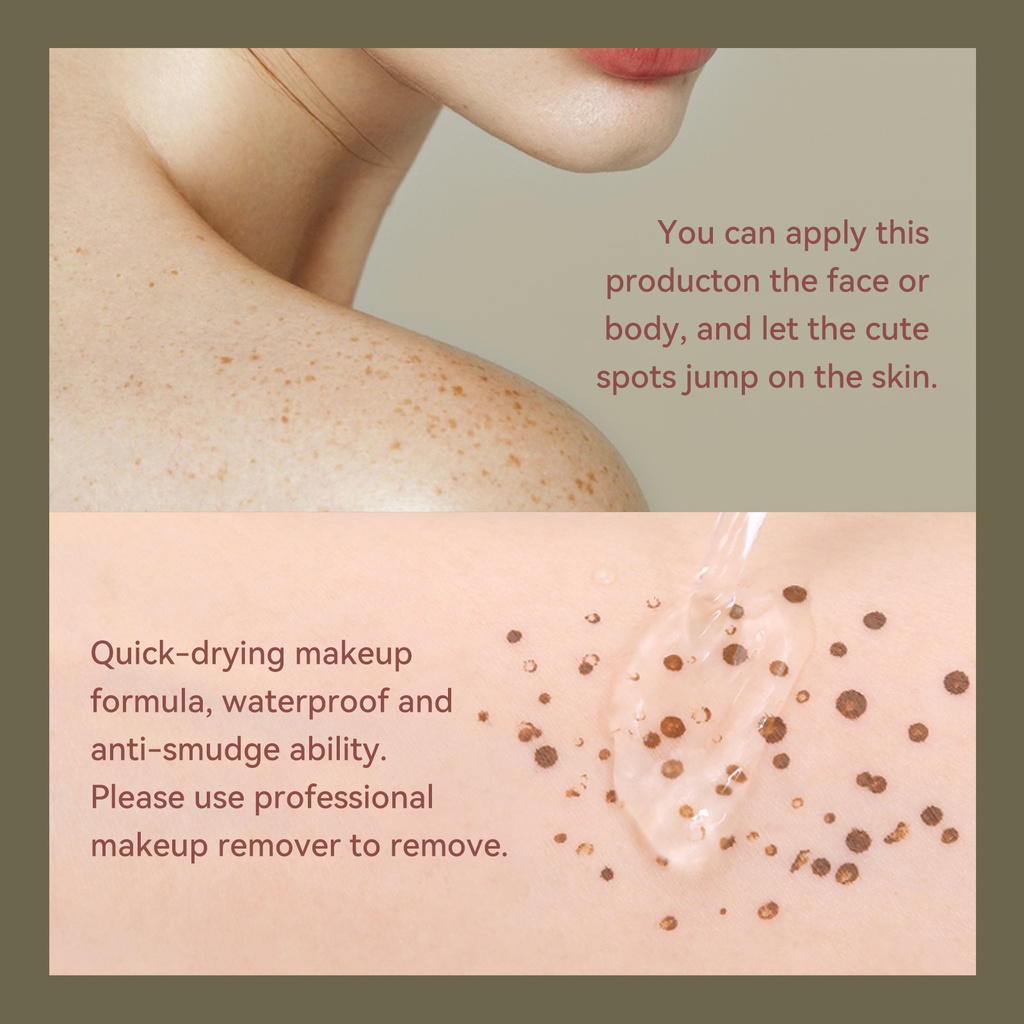 Bút Trang Điểm Dạng Air Cushion Mềm Mịn Màu Nâu Tàn Nhang Tự Nhiên Không Thấm Nước