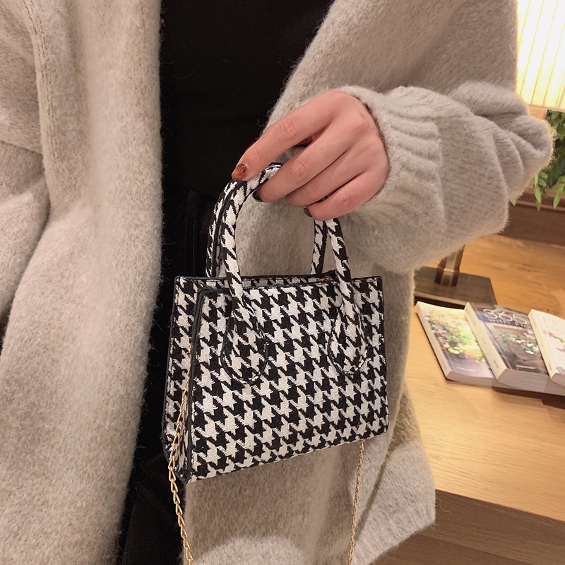 IELGY Túi Đeo Vai Cỡ Lớn Bằng Vải Len Thời Trang Cho Nữ