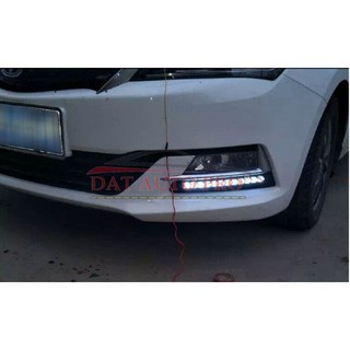 Bộ 2 Led daylight 12led sport có xinhan chạy đuổi nhau dùng cho oto.