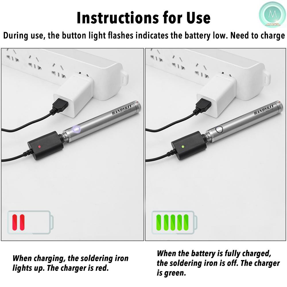 Mỏ Hàn Mini Không Dây Sạc Usb Tiện Dụng Chất Lượng Cao