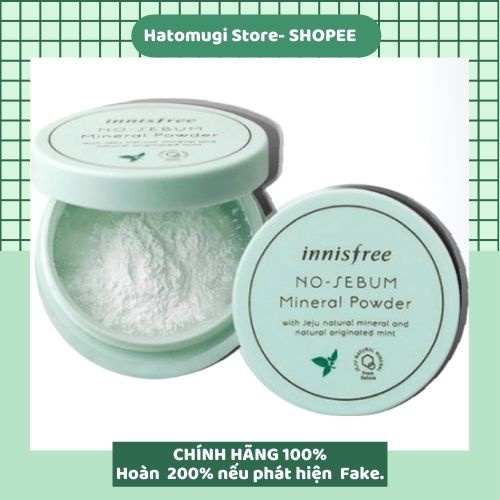 Phấn kìm dầu [Dùng là mê-Hàng Auth] Phấn bột innisfree No Sebum Powder