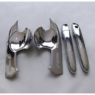Ốp tay + hõm cửa Mazda 6, Mạ crom sang trọng + Tặng keo trợ dán 3M