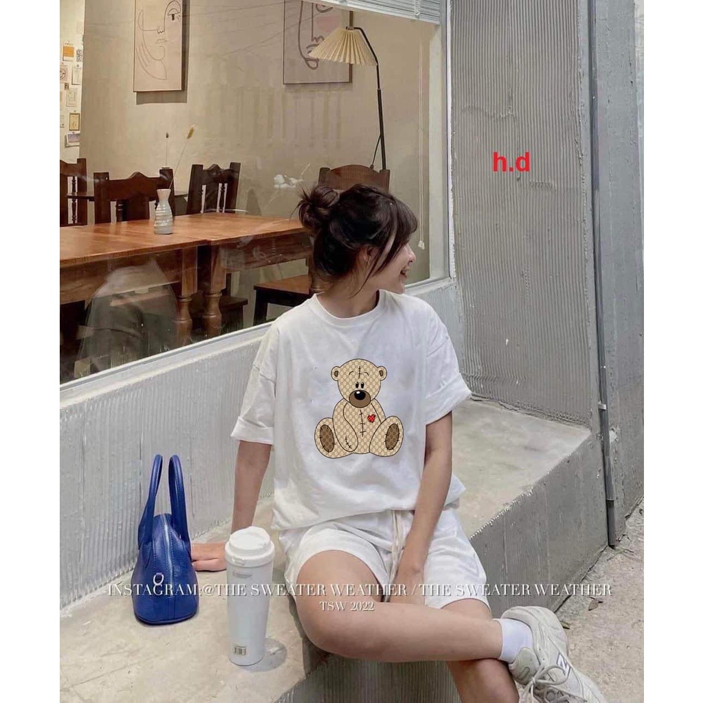 Bộ áo phông cộc chất liệu cotton (HD_60PY)