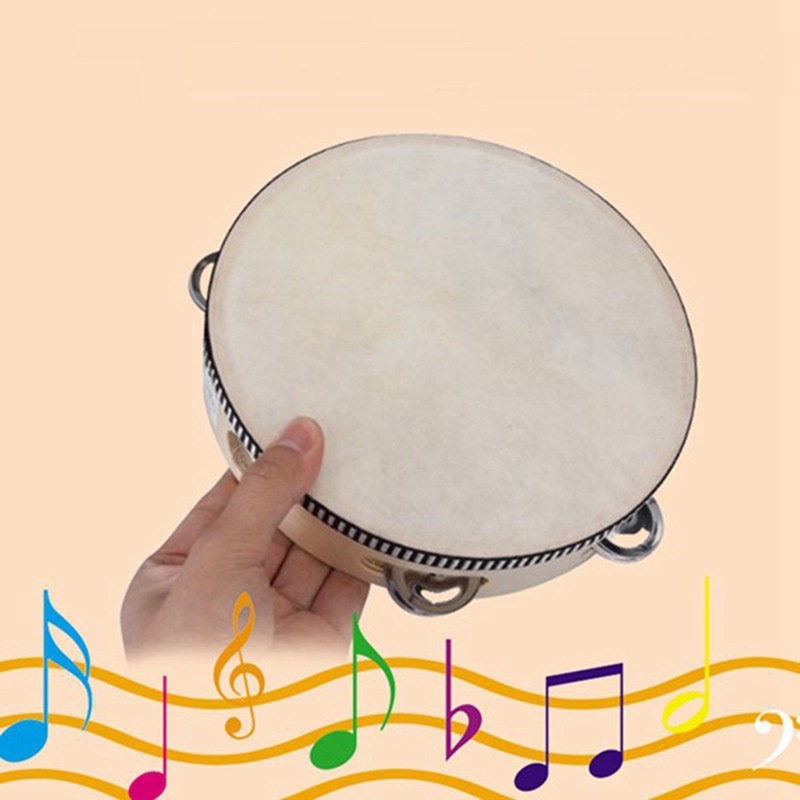 High Quality 3 Pcs 6inch/8inch/10inch Tambourines,Hand Held Drum for Party,KTV,Etc