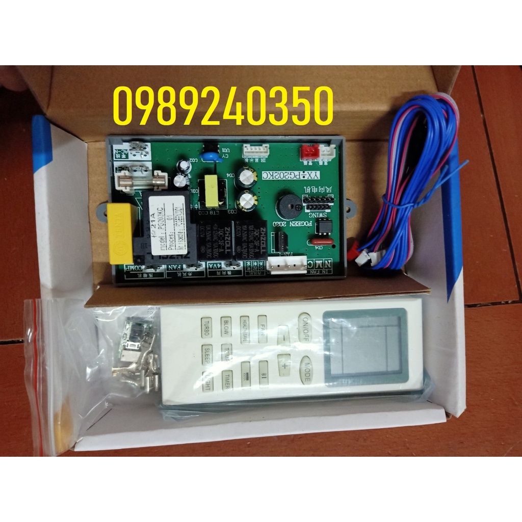 Bo mạch đa năng điều hòa 6 dây PG-202KC loai không có hiển thị