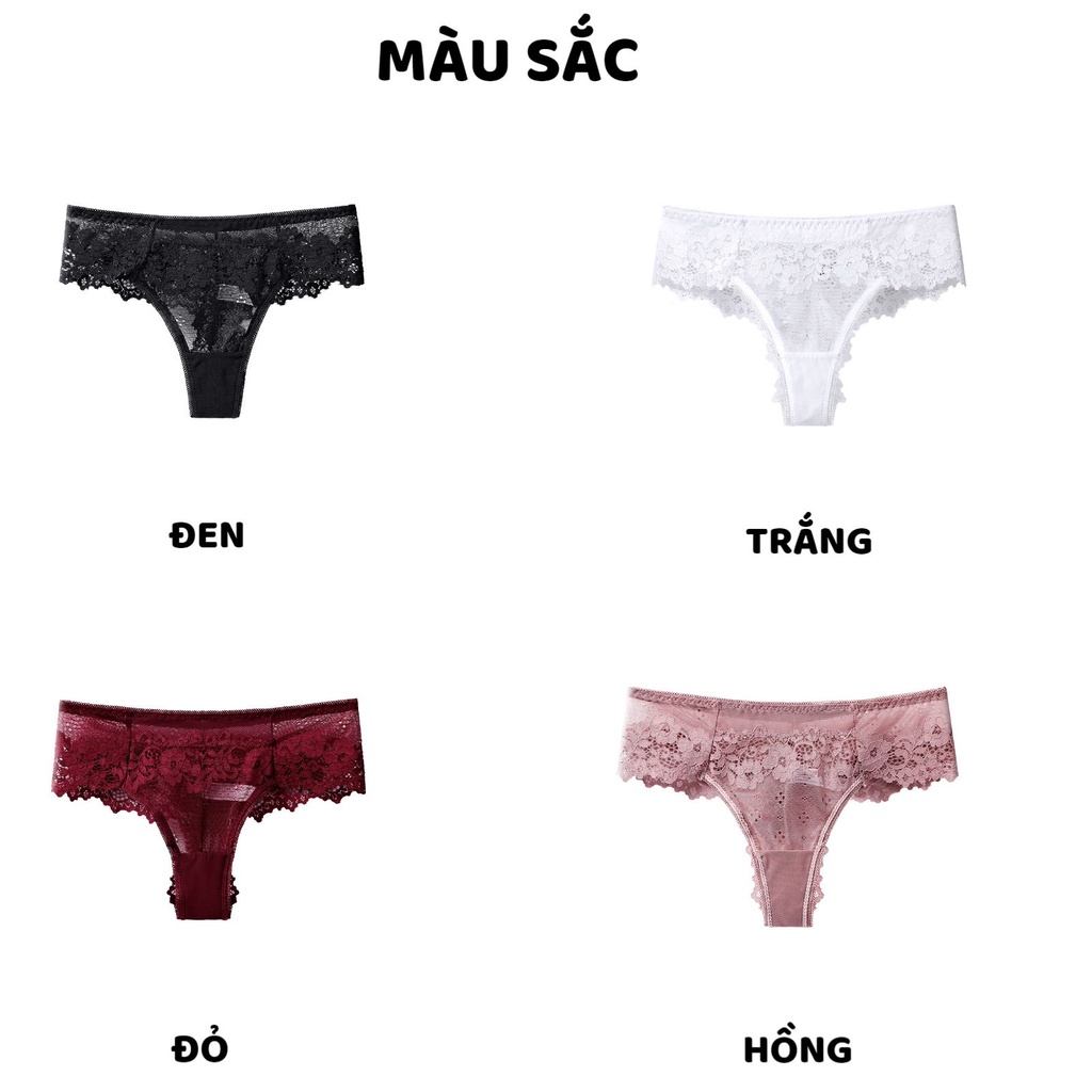 Quần Lót Nữ Ren Sexy cao cấp tạo đường cong quyến rũ sexy điệu đà MÃ 6801