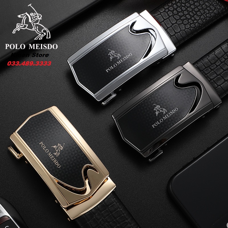 Thắt Lưng Nam Dây Nịt Nam Da Bò POLO MEISDO Sang Trọng Đẳng Cấp PL41