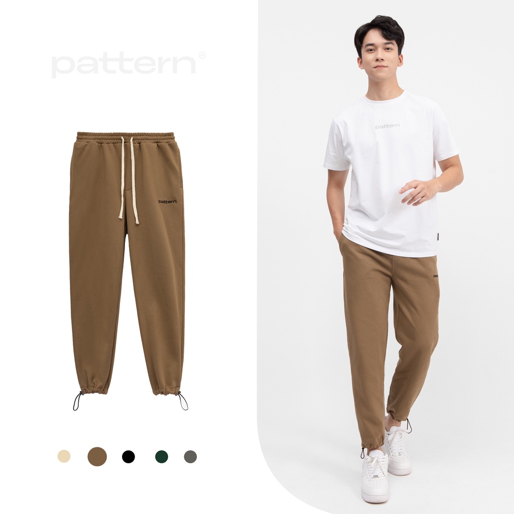 Quần dài Jogger nỉ PATTERN có dây rút gấu PQ013