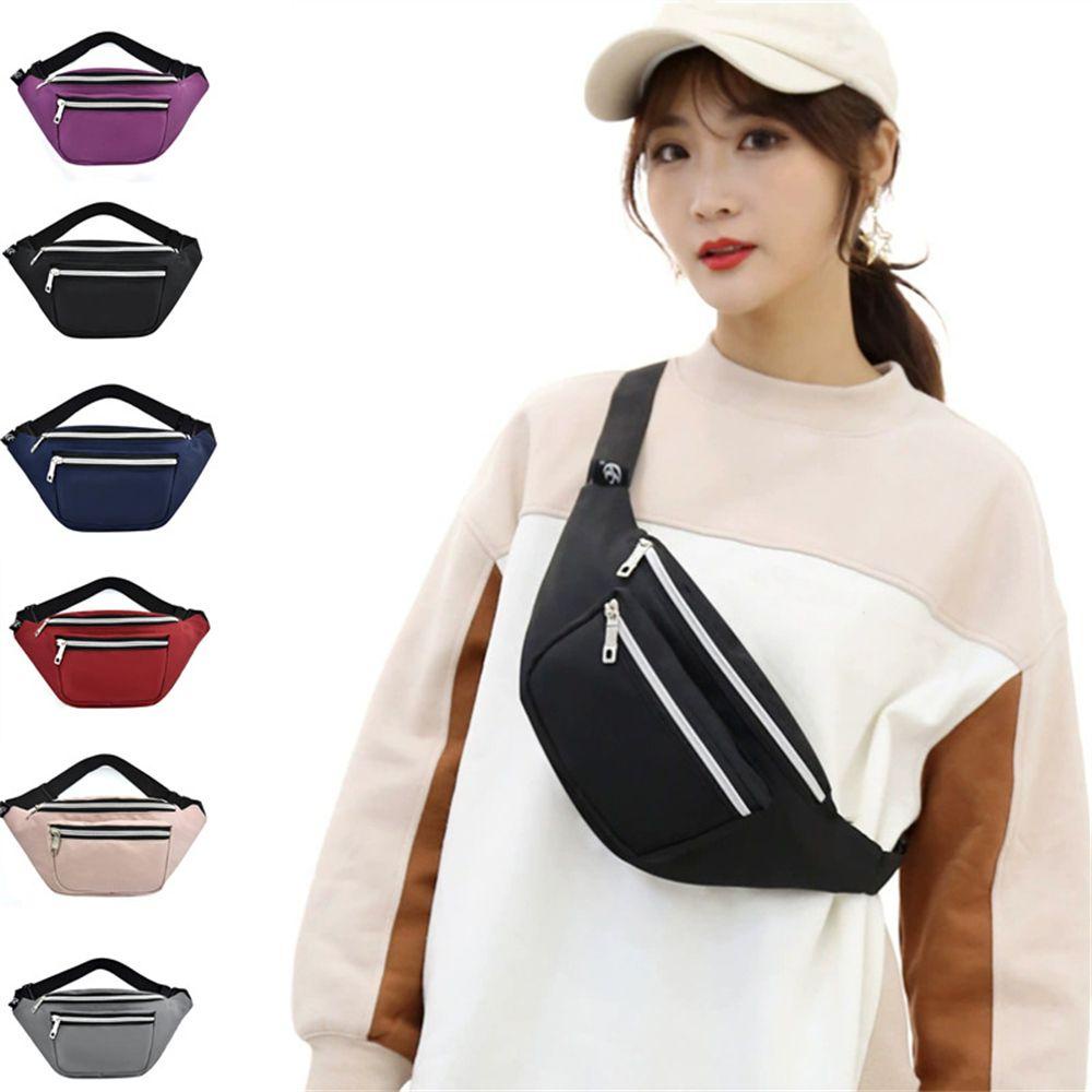 Túi Đeo Hông Vải Canvas Hình Quả Chuối Cỡ Lớn Phong Cách Hip Hop Thời Trang Tiện Dụng Mang Theo Du Lịch
