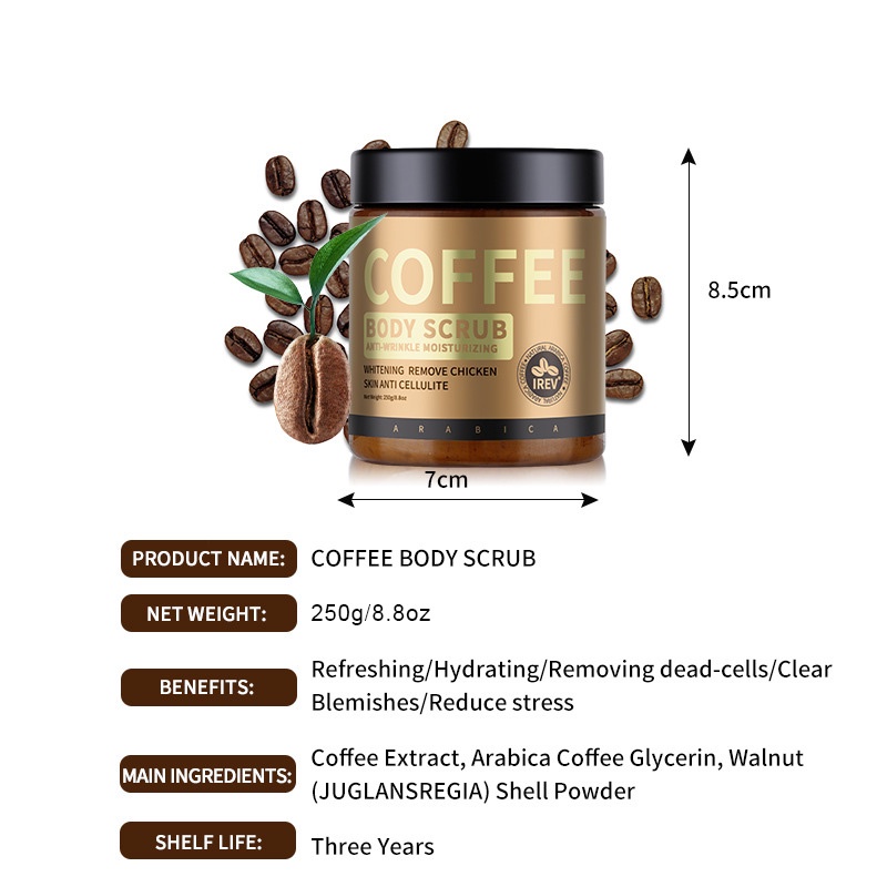 Tẩy Da Chết COFFEE Body Scrub Từ Cà Phê 250gr [TDC002]