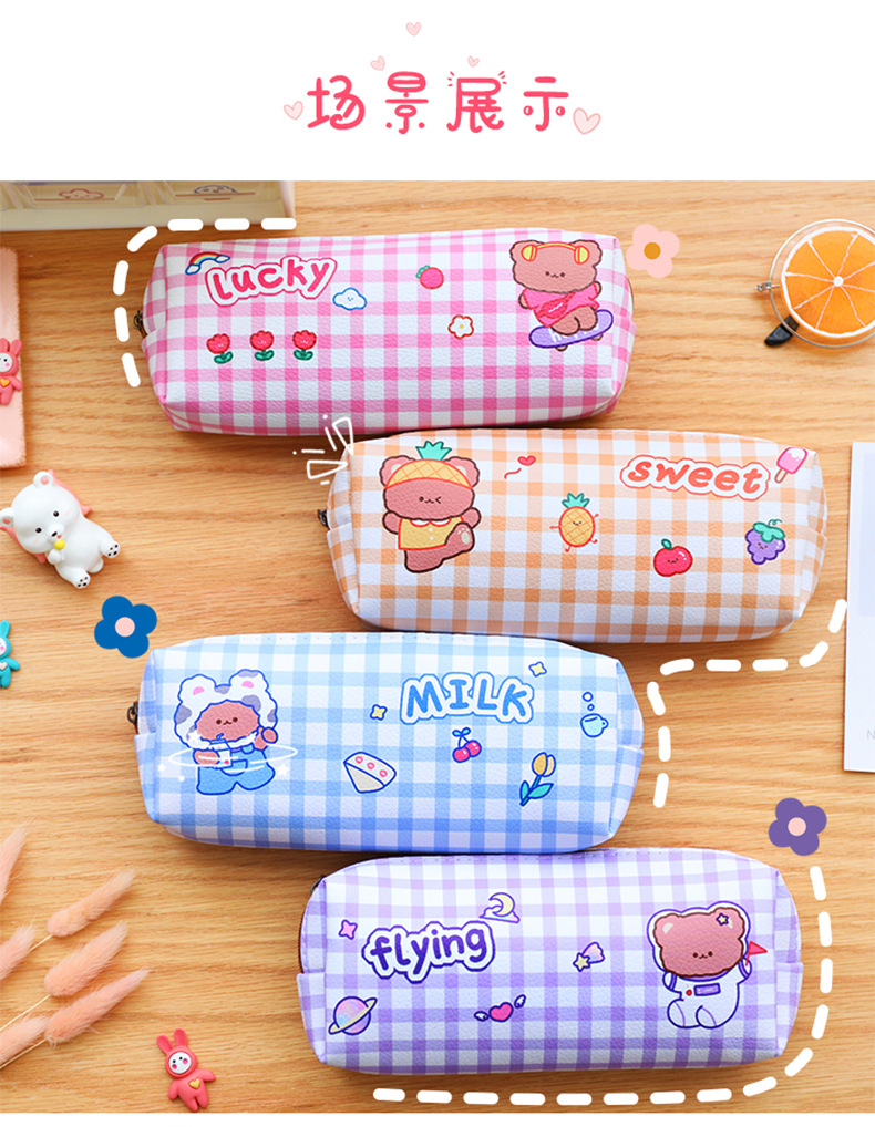 Túi Đựng Đồ Văn Phòng Phẩm Có Khóa Kéo Đa Năng Sáng Tạo